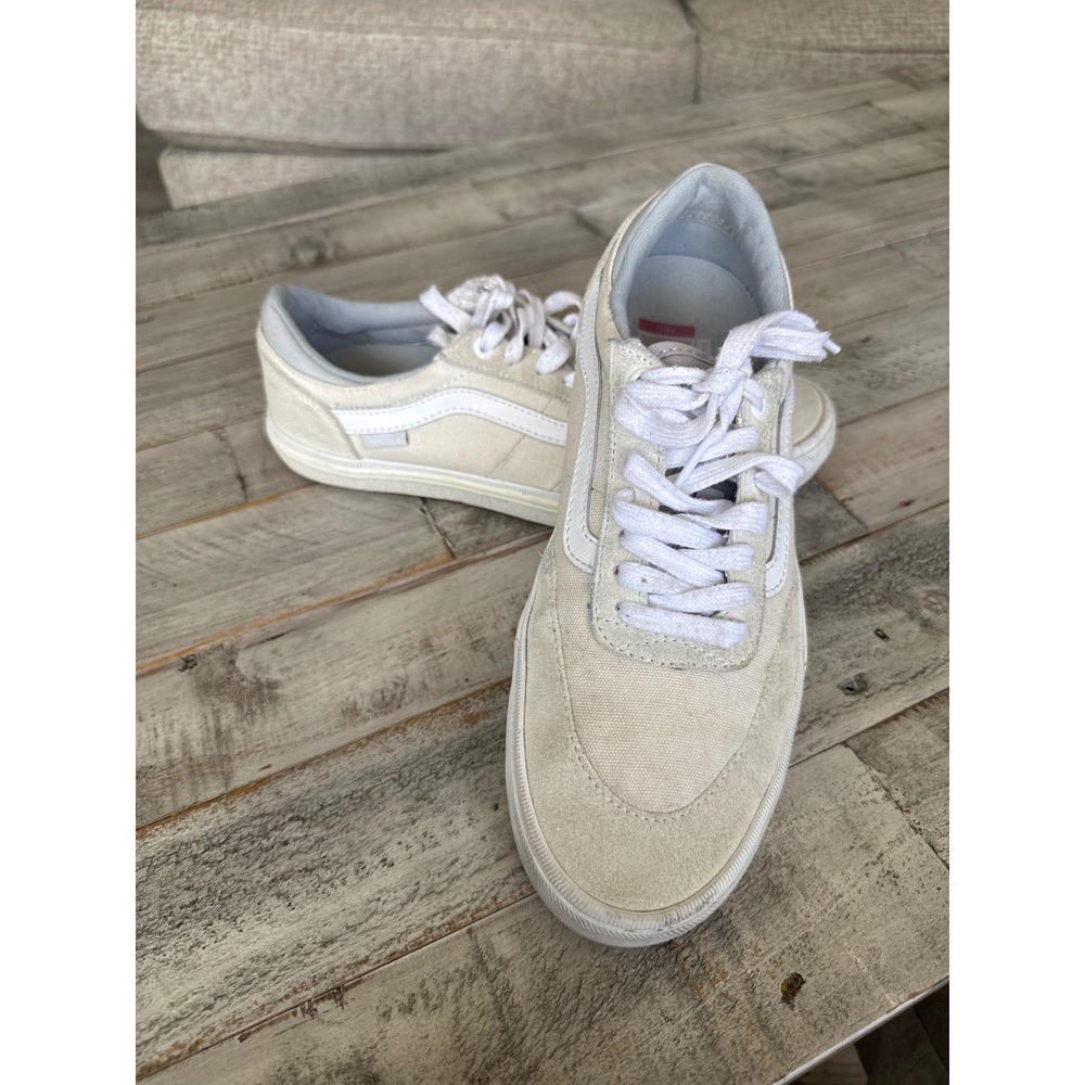 Vans Gilbert Crockett Pro Skate Shoes Cream White Suede Gum Sole Mens 8.5 - Picture 2 of 8